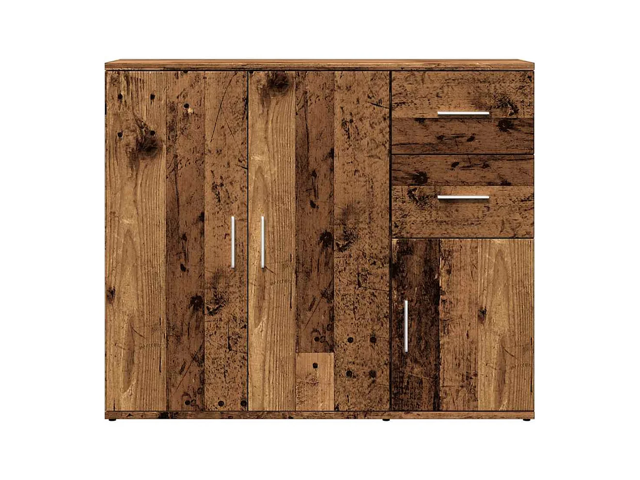 Buffet | Commode à tiroir | Meuble de rangement vieux bois 91x29,5x75 cm bois d'ingénierie