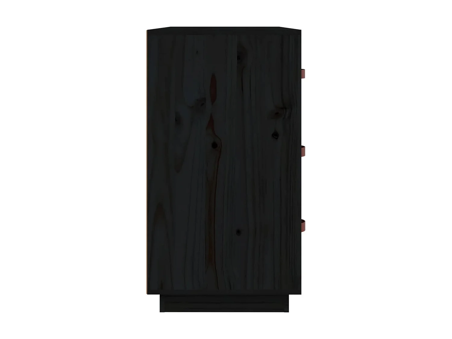 Credenza | Buffet | Armadio Nera 80x40x75 cm in Legno Massello di Pino