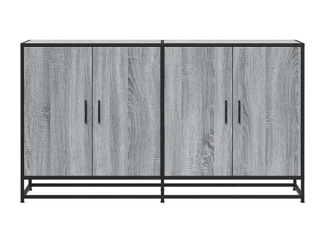 Credenza | Buffet | Armadio Grigio Sonoma 134x35x76 cm in Truciolato