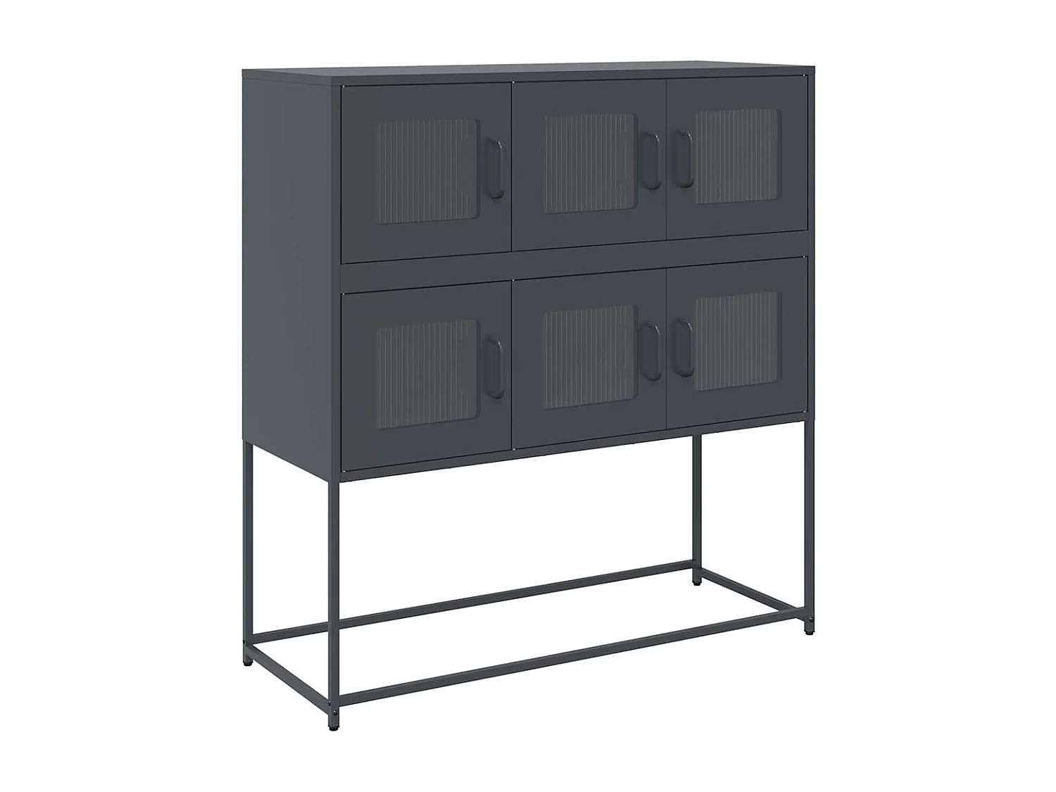 Buffet | Bahut | Meuble de rangement anthracite 100,5x39x107 cm acier laminé à froid