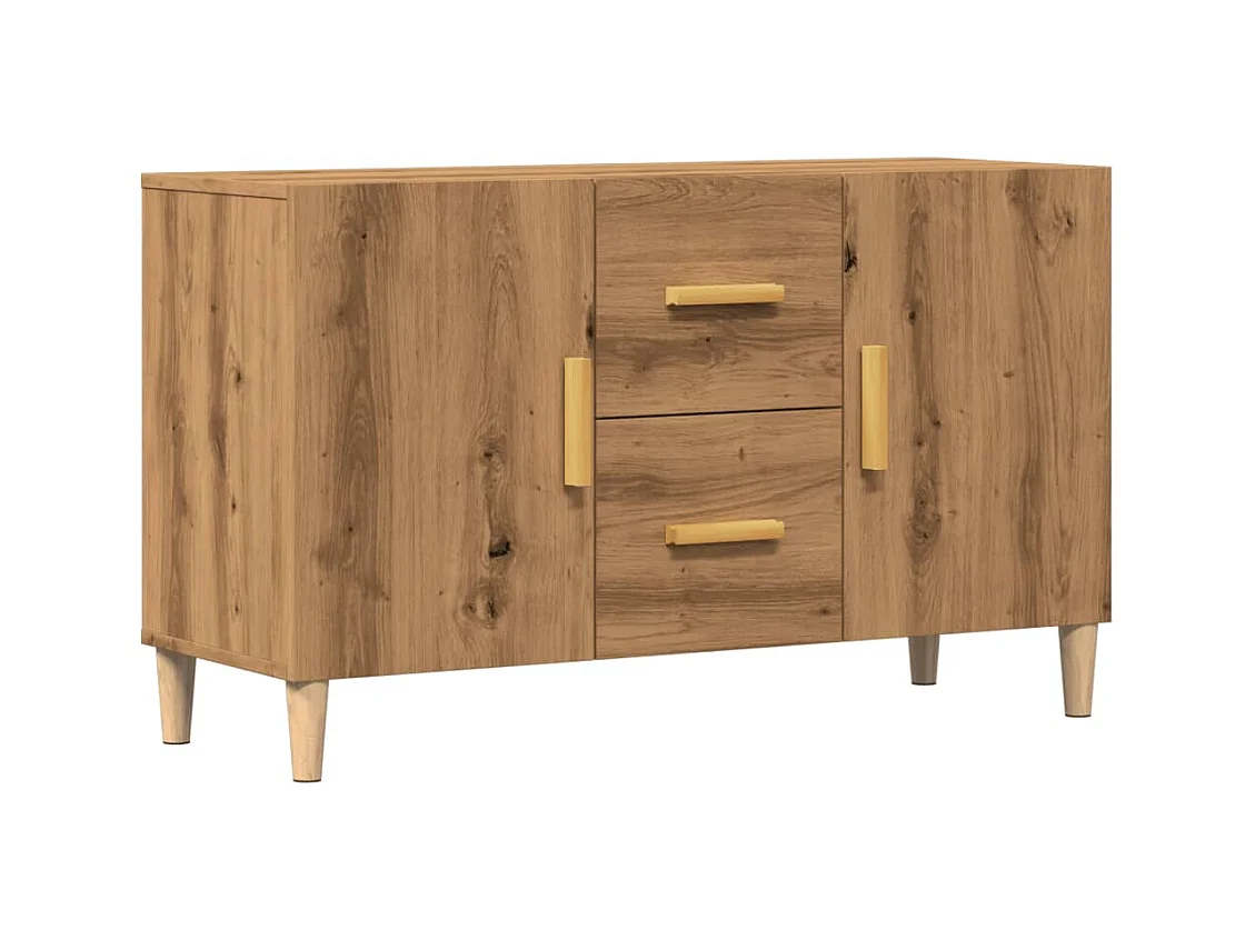 Credenza | Buffet | Armadio Rovere Artigianale 100x36x60 cm in Legno Multistrato