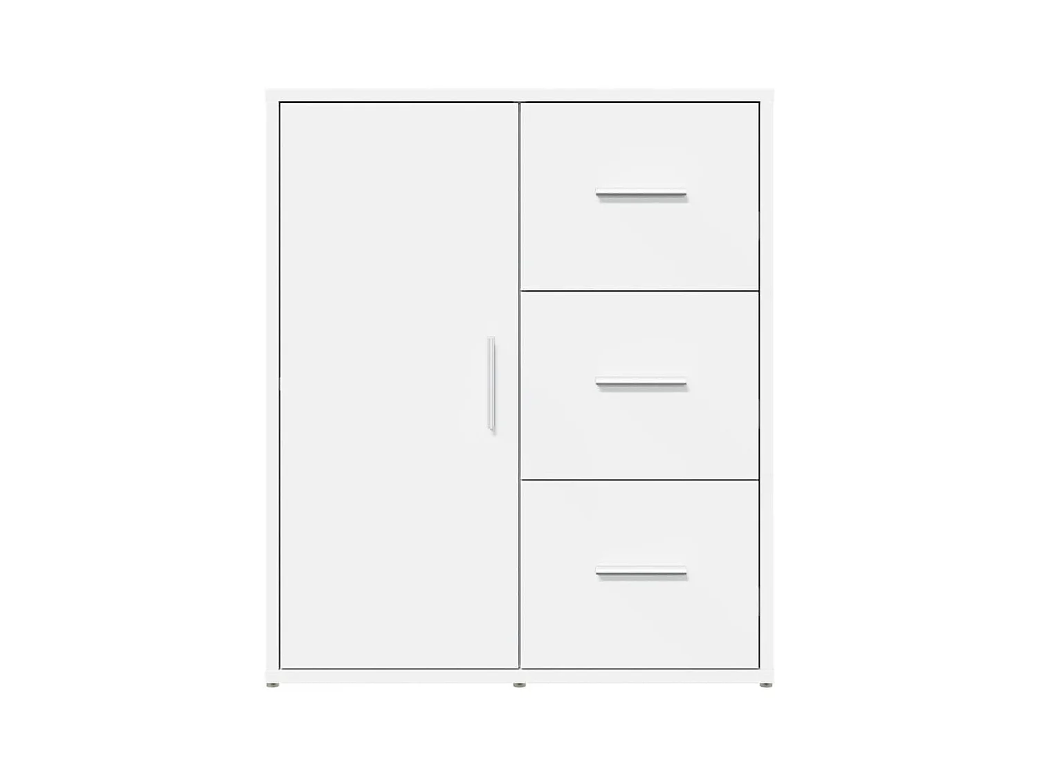 Buffets | Bahuts | Meuble de rangement 2 pcs blanc 60x31x70 cm bois d'ingénierie