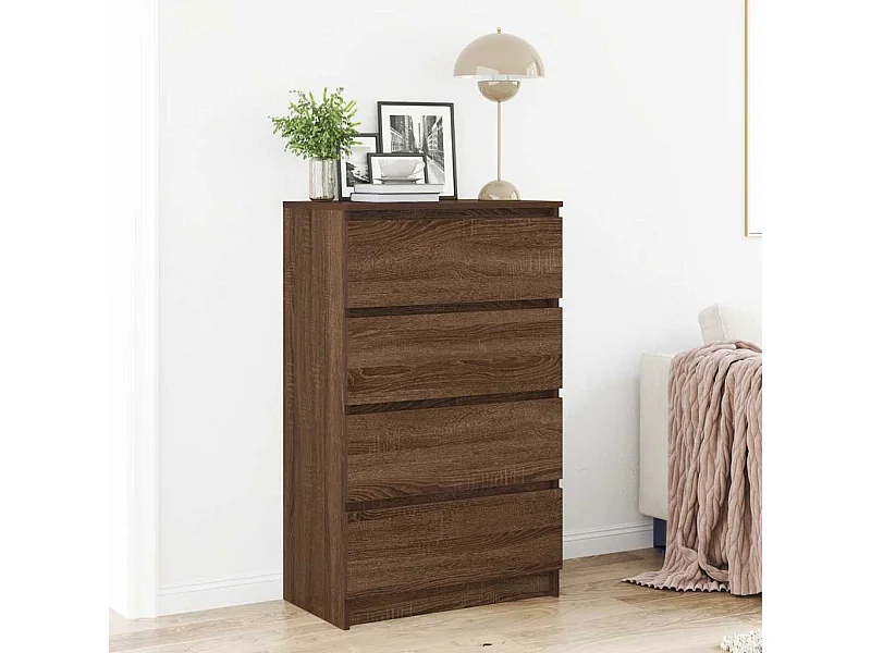 Credenza | Buffet | Armadio Rovere Marrone 60x35x98,5 cm in Legno Multistrato