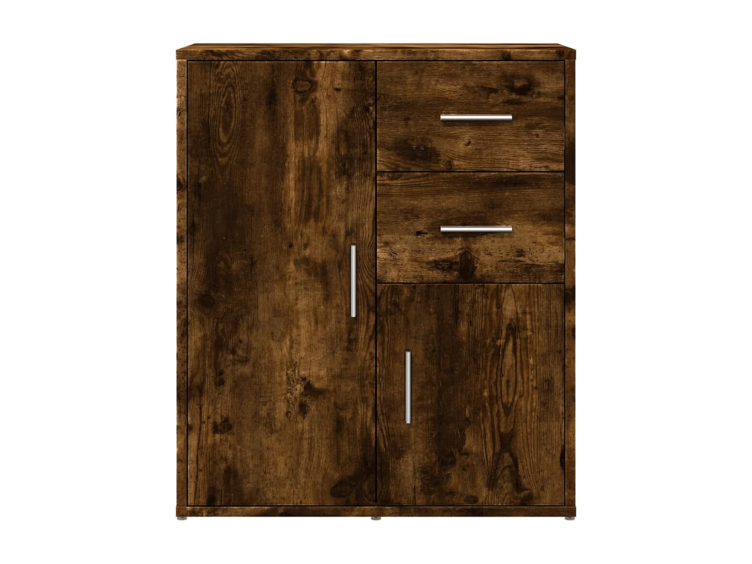 Credenze | Buffet | Armadi 2 pz Rovere Fumo 60x31x70 cm in Legno Multistrato