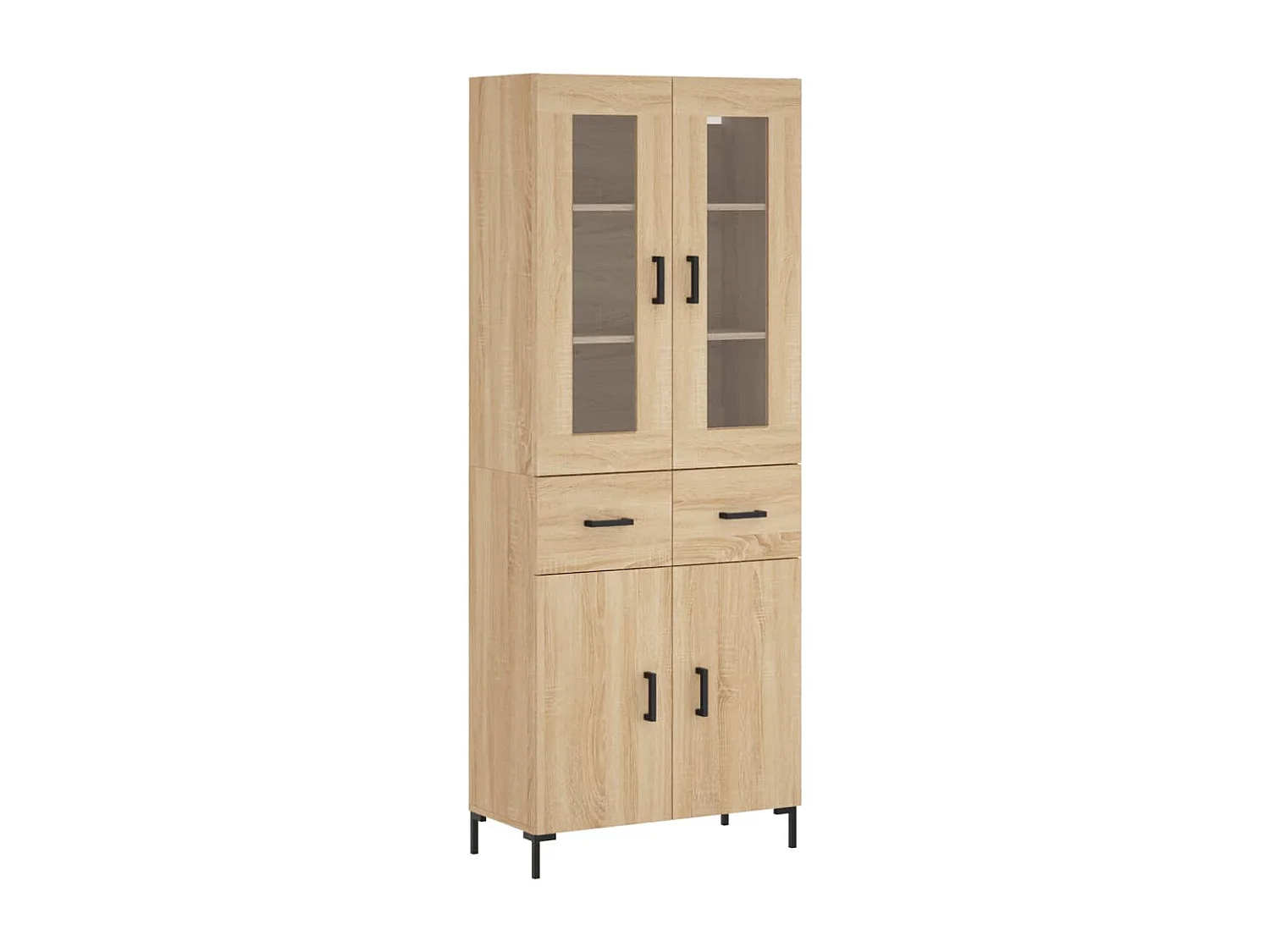 Credenza | Buffet | Armadio Rovere Sonoma 69,5x34x180 cm in Legno Multistrato