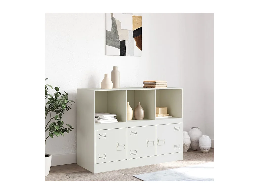 Credenza | Buffet | Armadio Rosa 99x39x73 cm in Acciaio