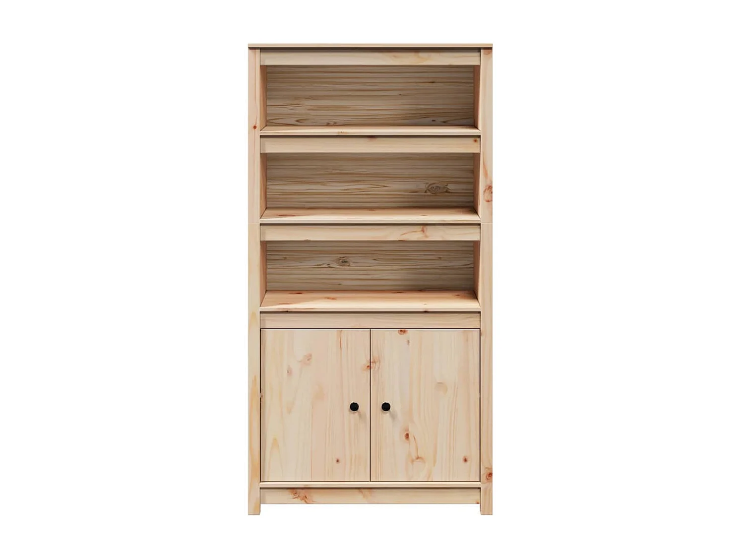 Credenza | Buffet | Armadio 80x35x154 cm in Legno Massello di Pino