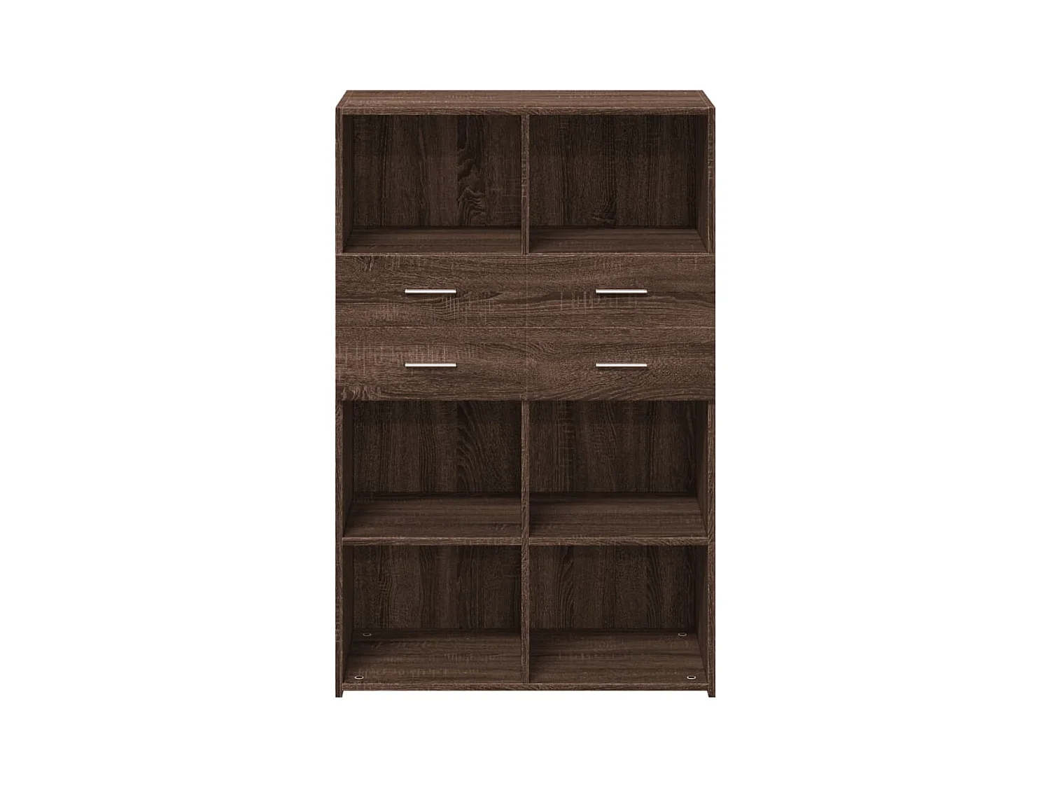 Credenza | Buffet | Armadio Rovere Marrone 80x42,5x124 cm in Legno Multistrato