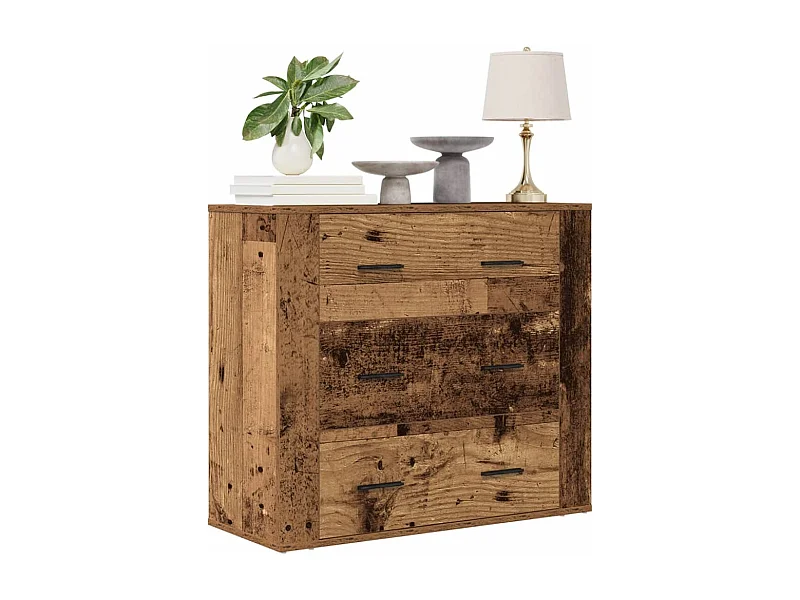 Buffet | Bahut | Meuble de rangement vieux bois 80x33x70 cm bois d'ingénierie