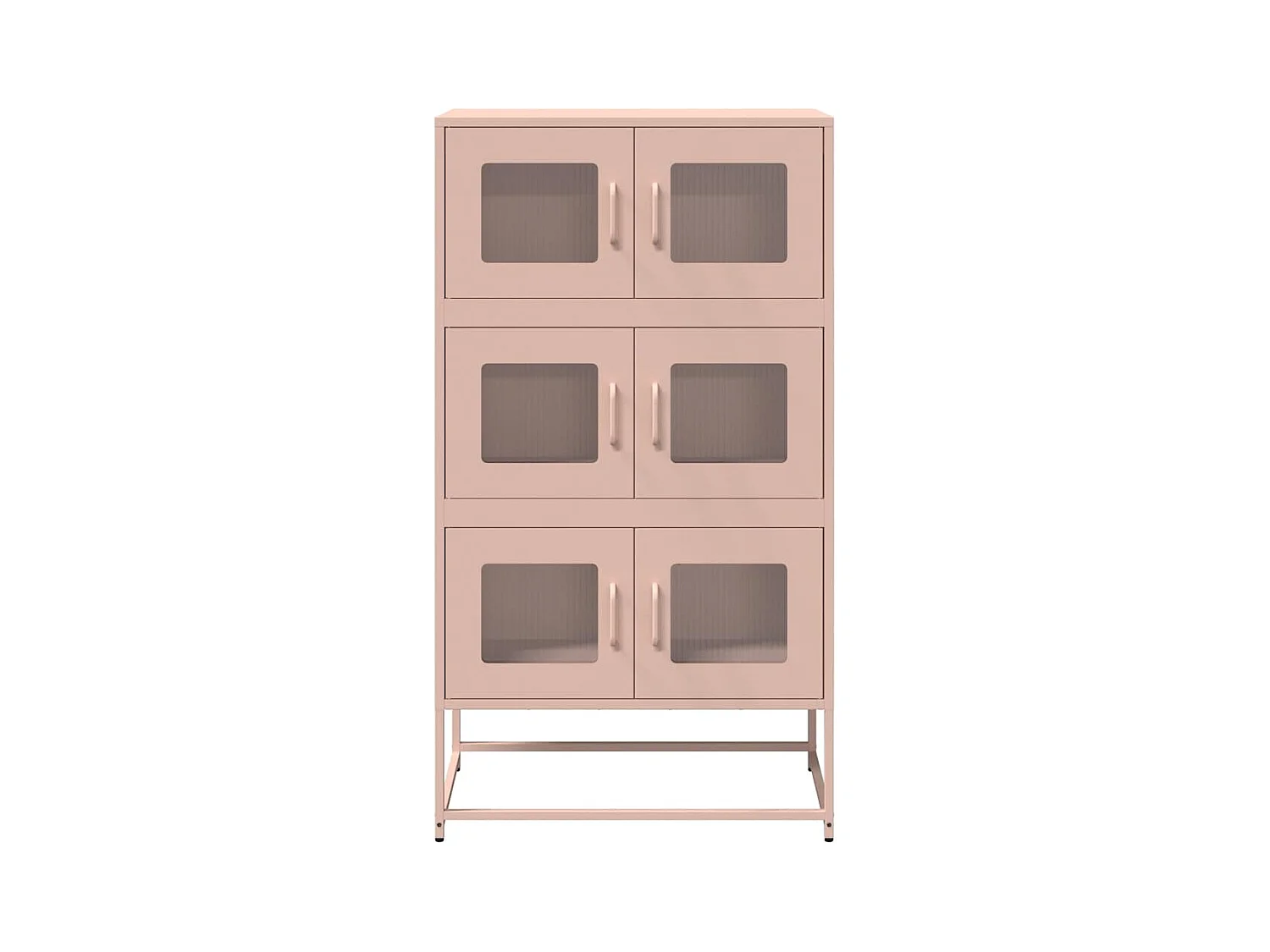 Credenza | Buffet | Armadio Rosa 68x39x123 cm in Acciaio