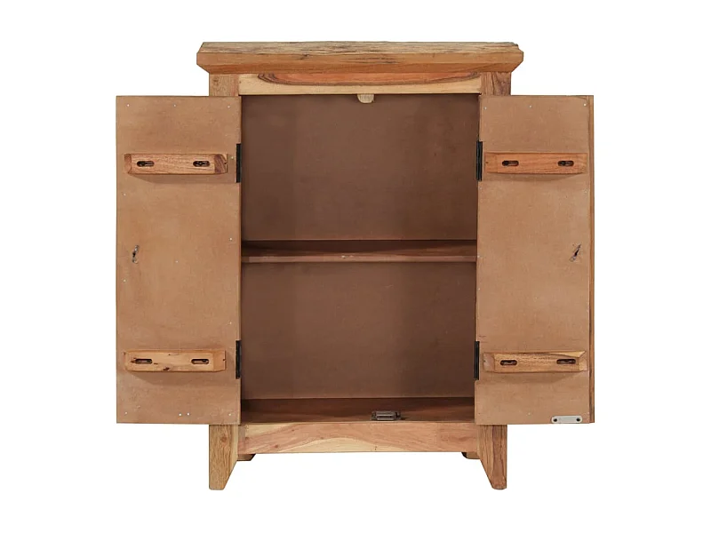 Buffet | Bahut | Meuble de rangement 55x33x75 cm bois massif d'acacia et bois de récupération