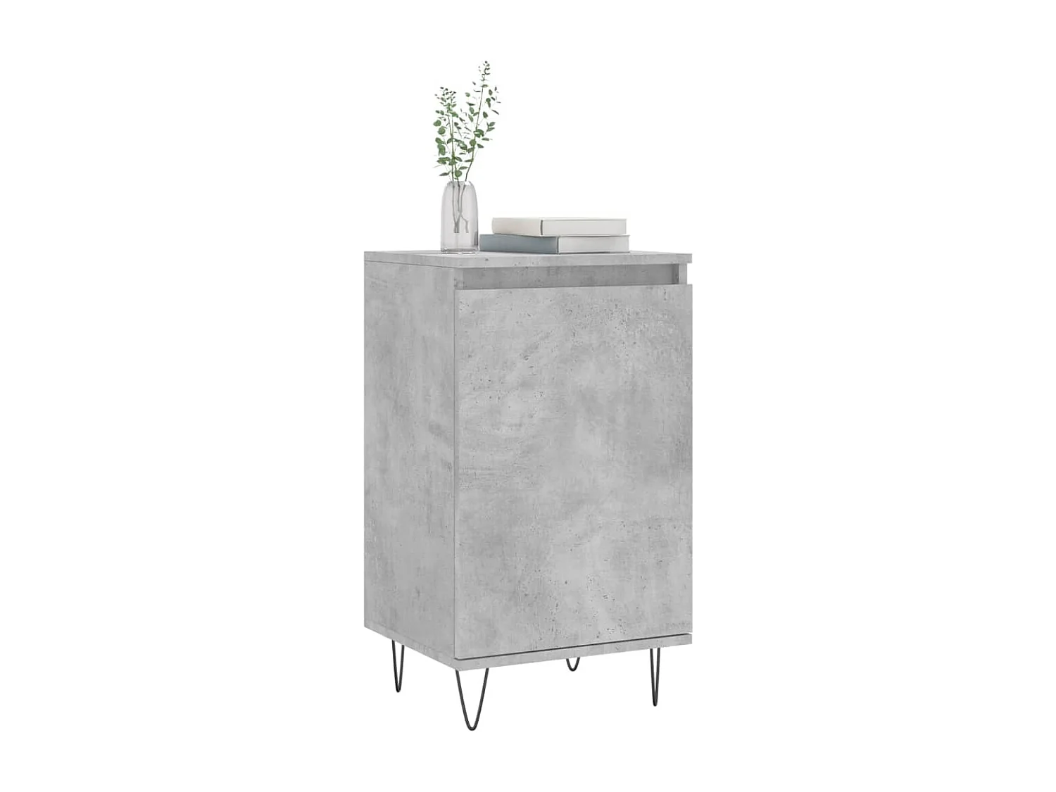 Buffet | Bahut | Meuble de rangement gris béton 40x35x70 cm bois d'ingénierie