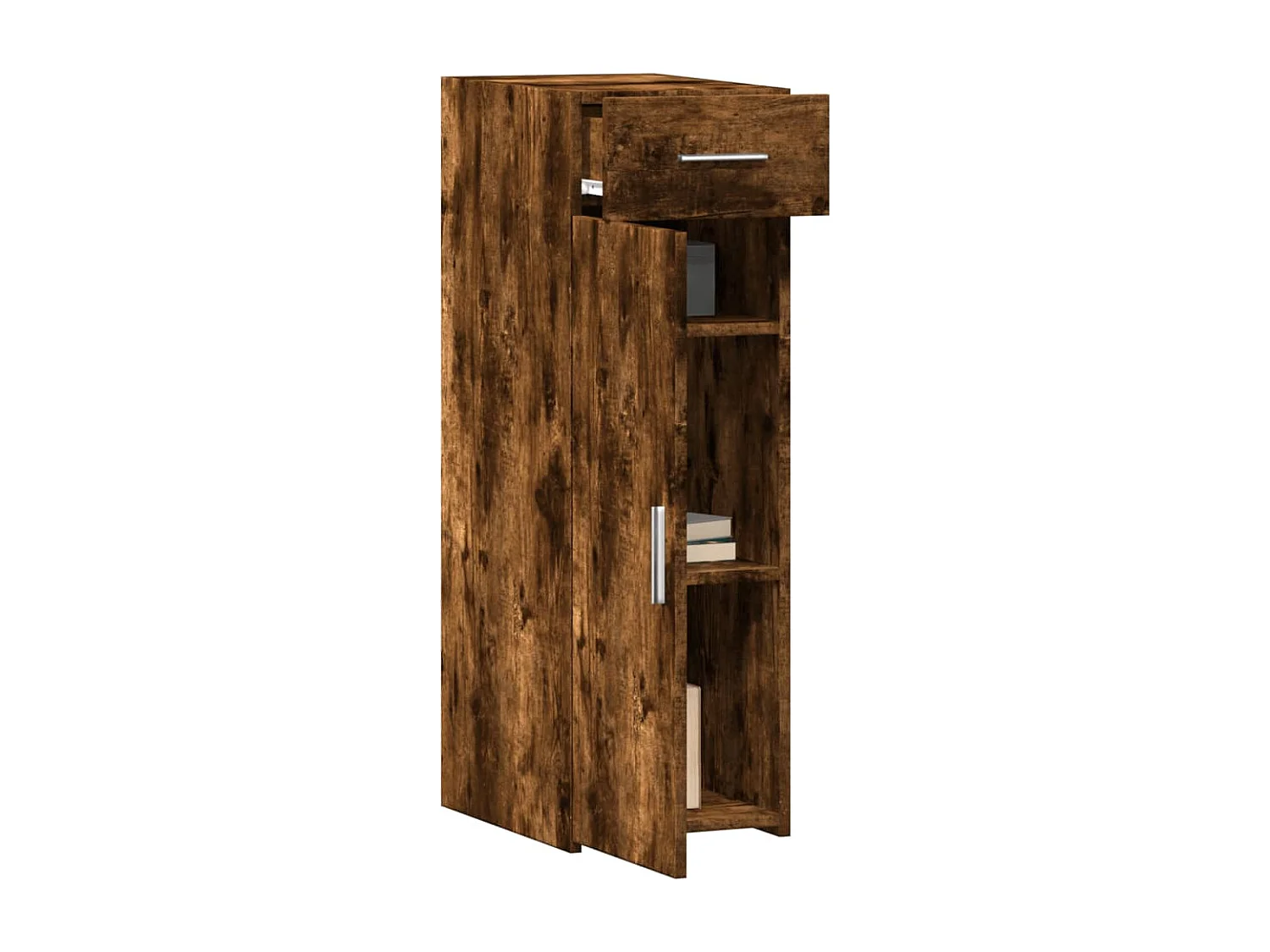 Buffet | Bahut | Meuble de rangement chêne fumé 30x42,5x93 cm bois d'ingénierie
