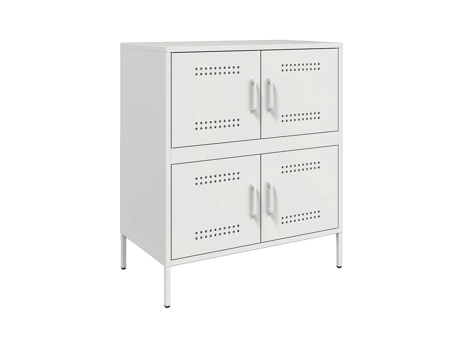 Buffet | Bahut | Meuble de rangement blanc 68x39x79 cm acier