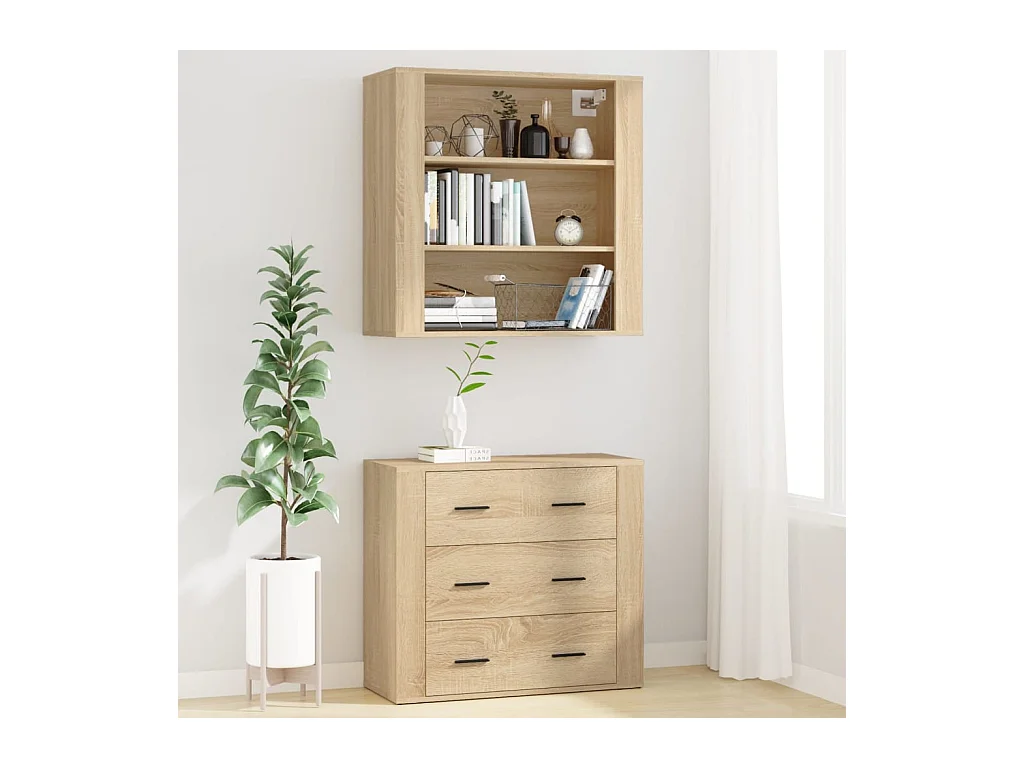 Credenza | Buffet | Armadio Rovere Sonoma in Legno Multistrato