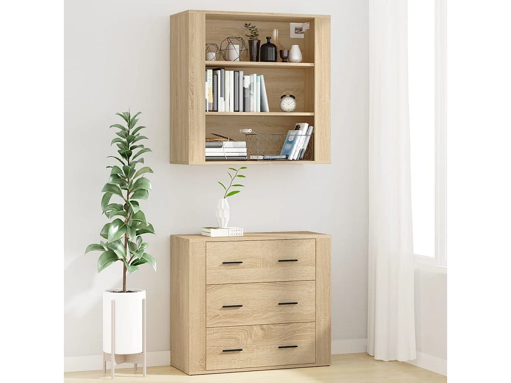 Credenza | Buffet | Armadio Rovere Sonoma in Legno Multistrato