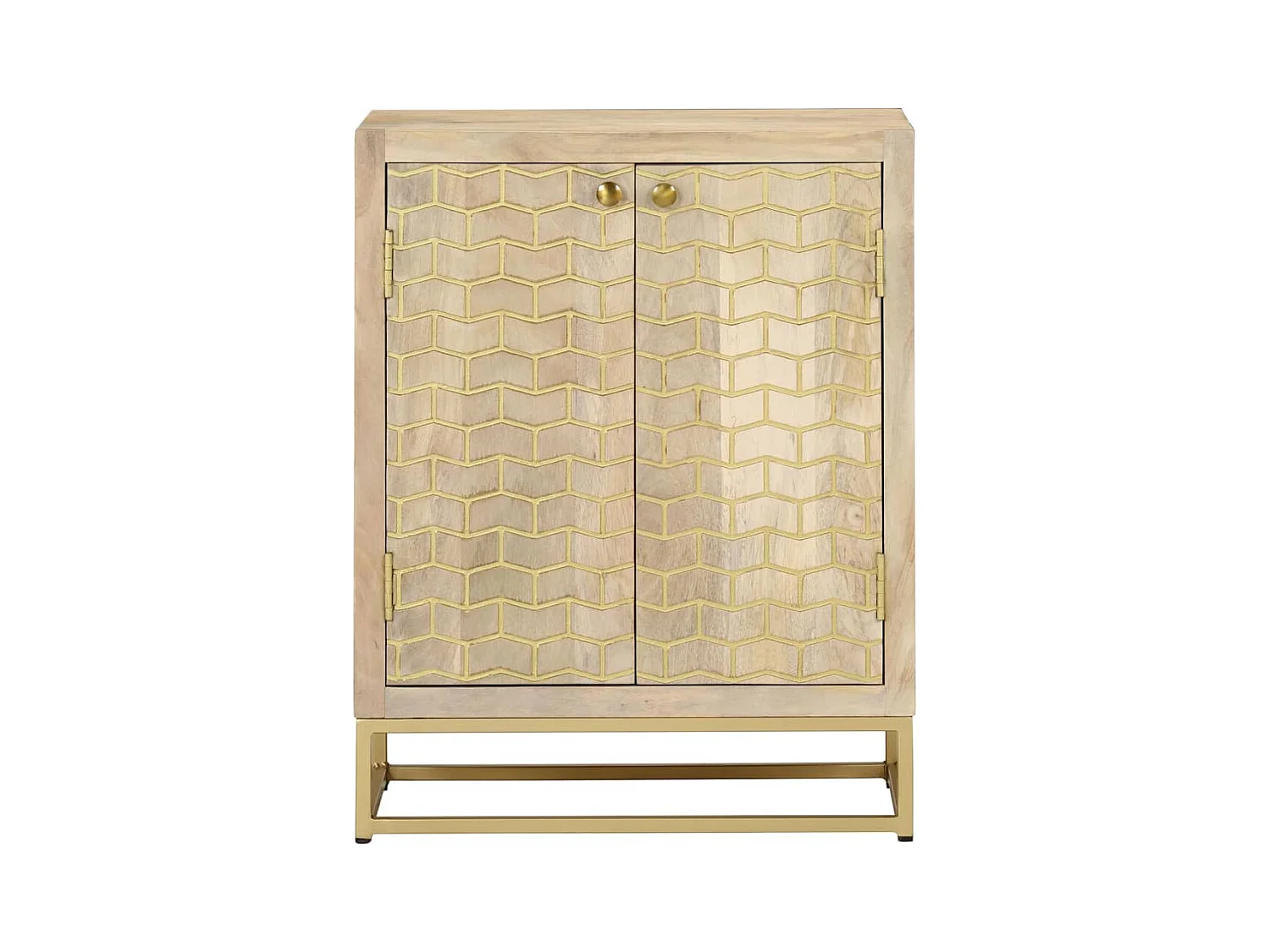 Buffet | Bahut | Meuble de rangement avec 2 portes 55x30x70 cm bois massif de manguier