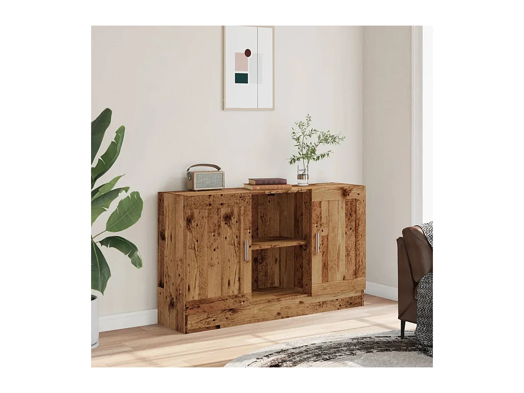 Credenza | Buffet | Armadio Legno Antico 120x30,5x70 cm in Truciolato