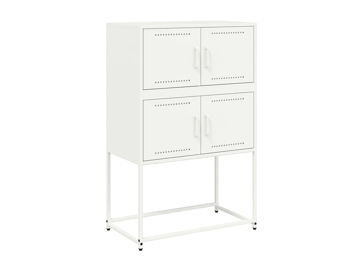 Credenza | Buffet | Armadio Bianca 68,5x38,5x107 cm in Acciaio