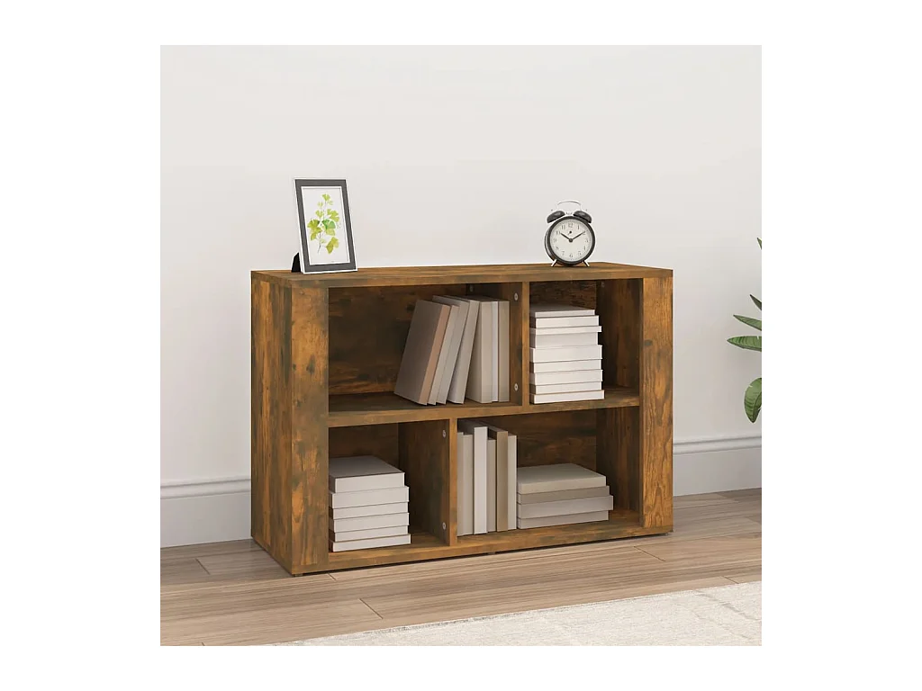 Credenza | Buffet | Armadio Rovere Fumo 80x30x54 cm in Legno Multistrato