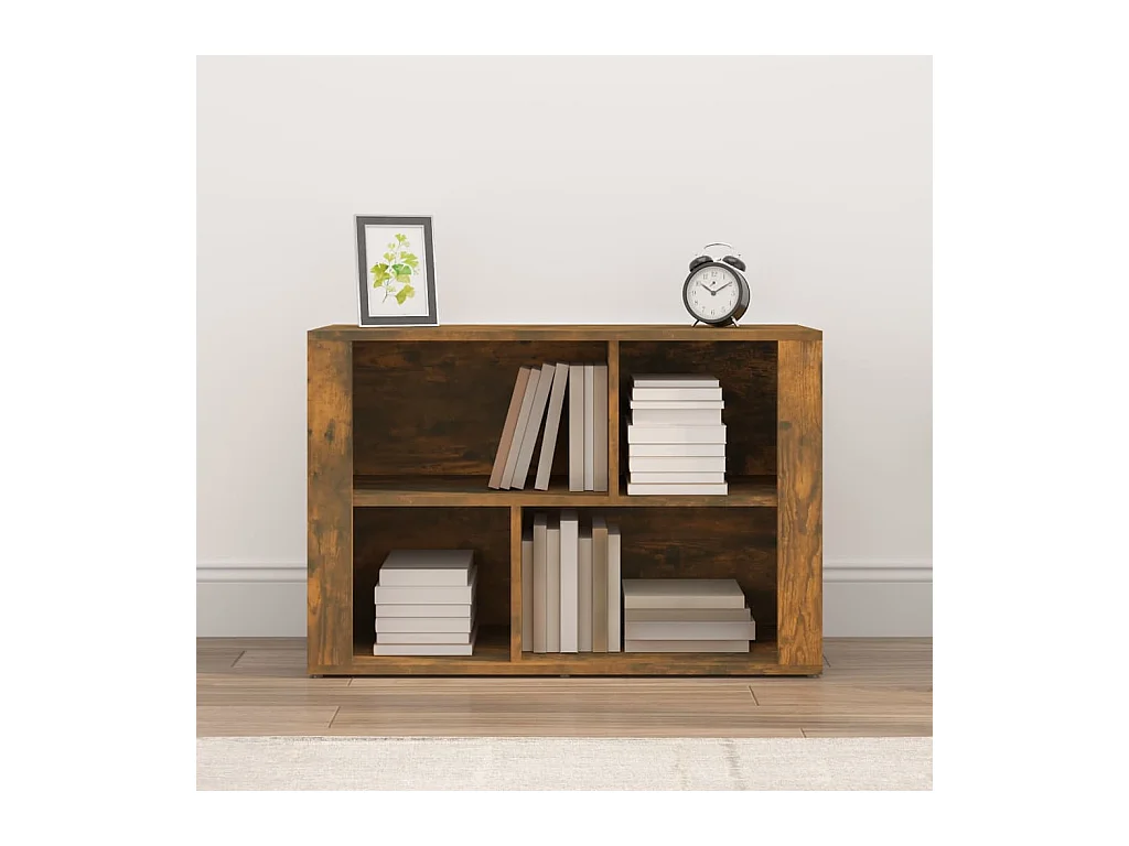 Credenza | Buffet | Armadio Rovere Fumo 80x30x54 cm in Legno Multistrato