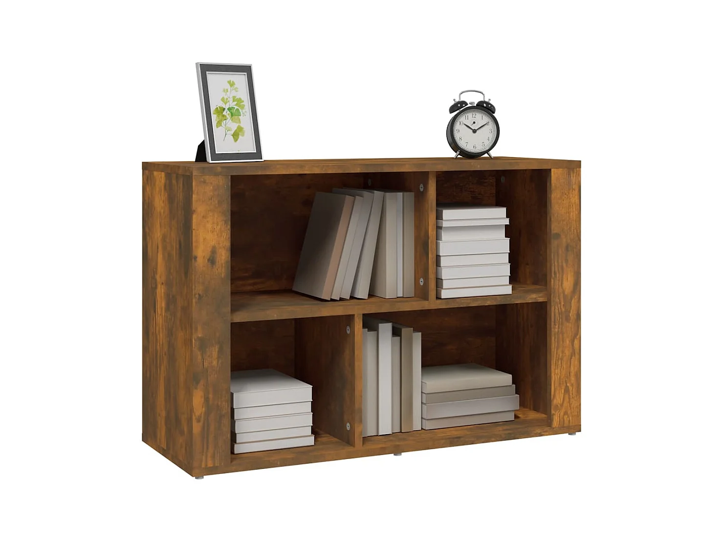 Credenza | Buffet | Armadio Rovere Fumo 80x30x54 cm in Legno Multistrato