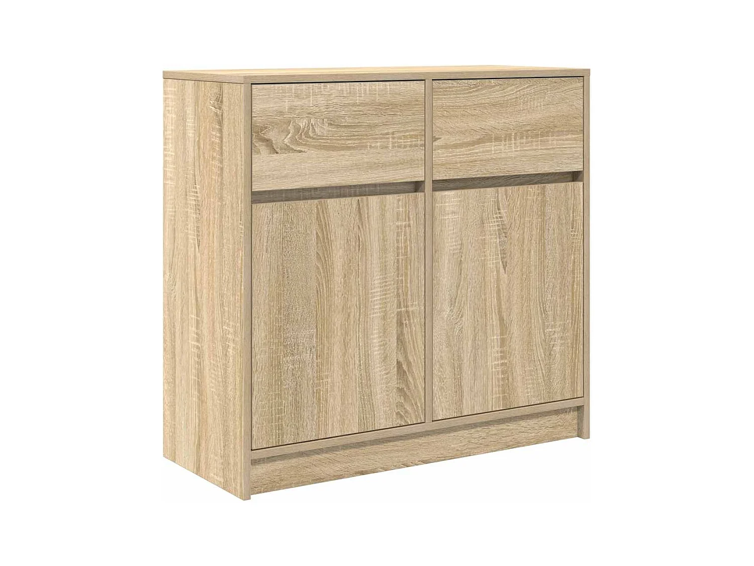 Buffet | Commode à tiroir | Meuble de rangement avec tiroir chêne sonoma 80x34x76 cm bois d'ingénierie