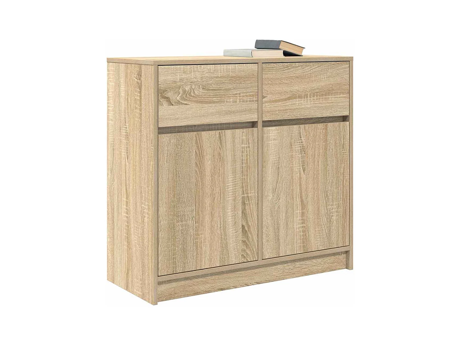 Buffet | Commode à tiroir | Meuble de rangement avec tiroir chêne sonoma 80x34x76 cm bois d'ingénierie