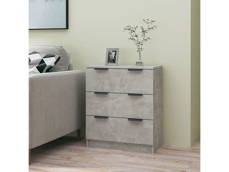 Buffet | Bahut | Meuble de rangement Gris béton 60x30x70 cm Bois d'ingénierie