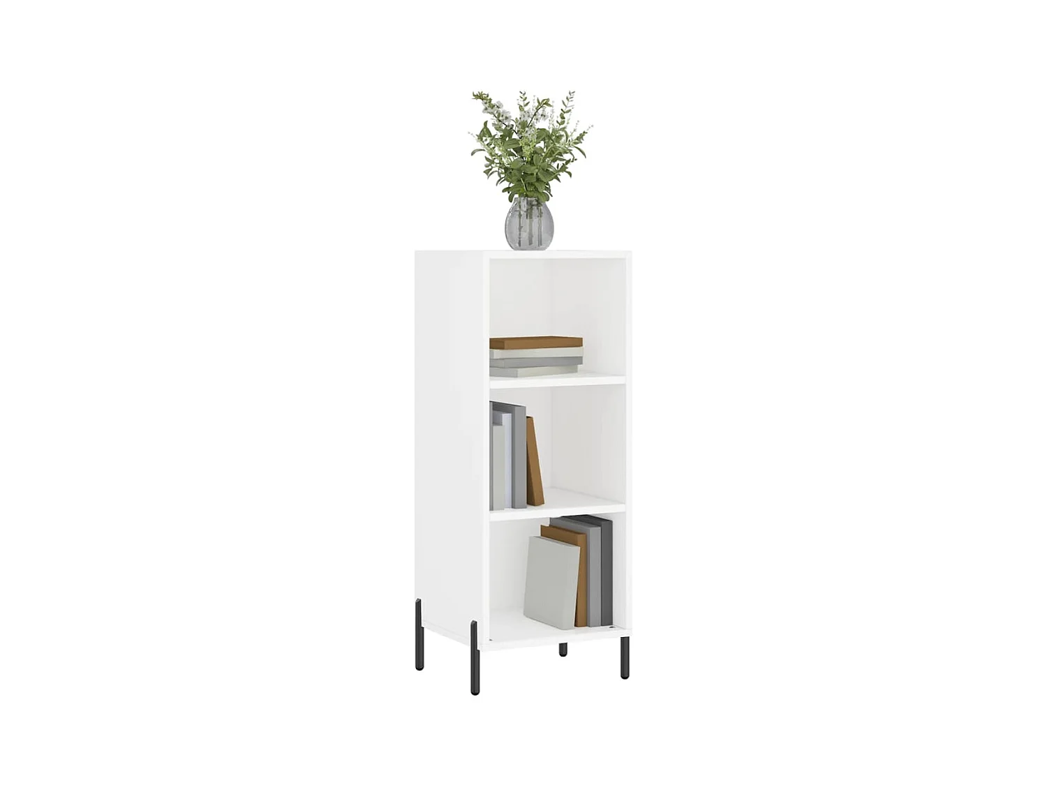 Buffet | Bahut | Meuble de rangement blanc 34,5x32,5x90 cm bois d'ingénierie