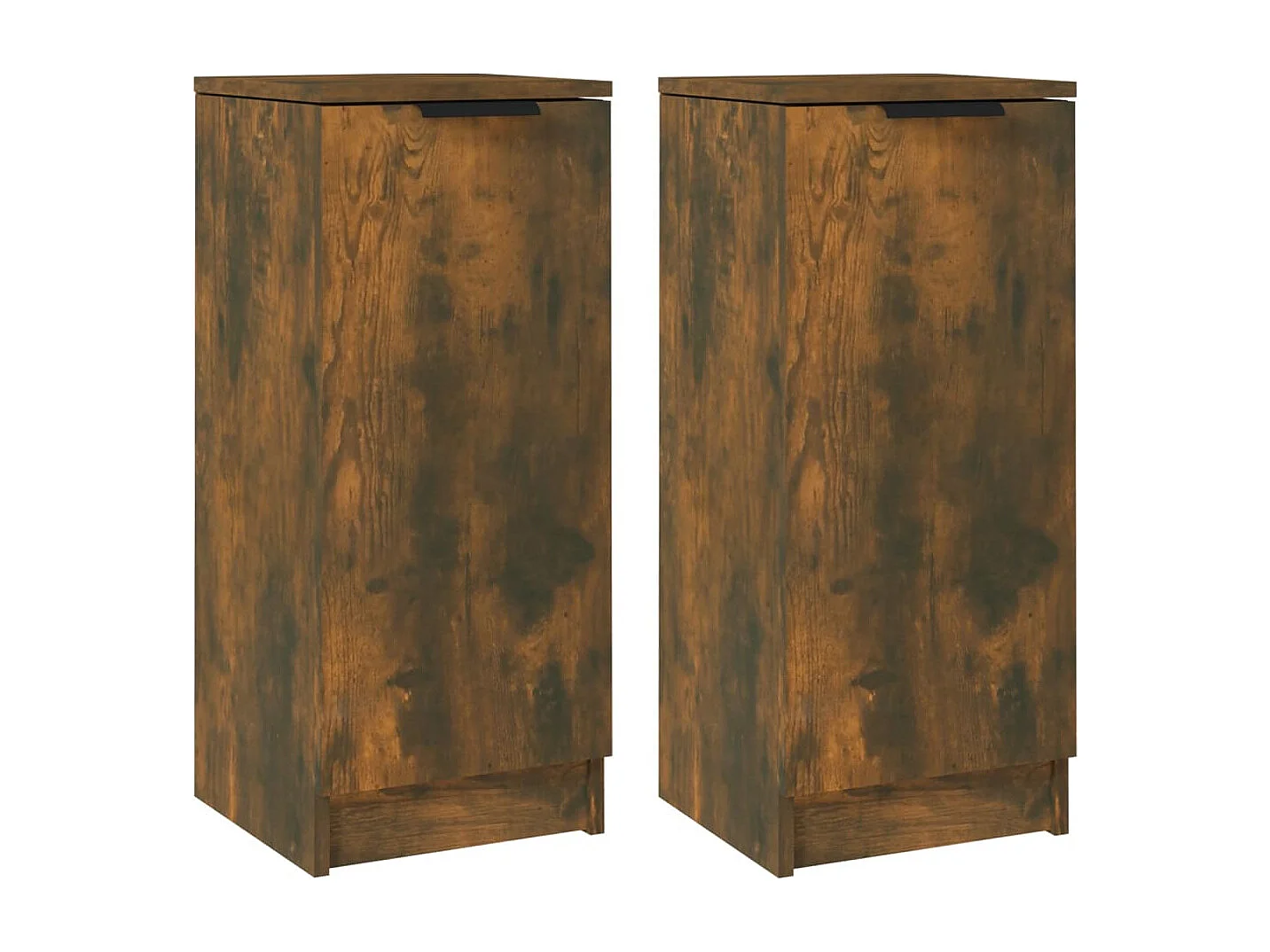 Credenze | Buffet | Armadi 2 pz Rovere Fumo 30x30x70 cm in Legno Multistrato