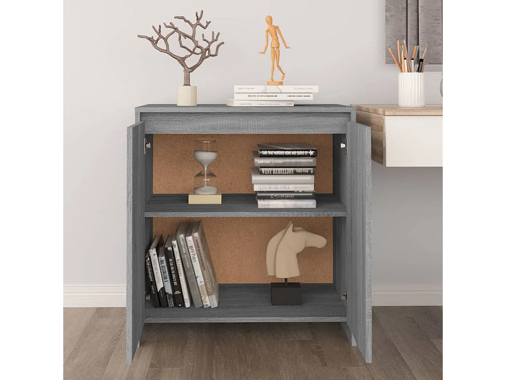 Buffet | Bahut | Meuble de rangement Sonoma gris 70x41x75 cm Bois d'ingénierie