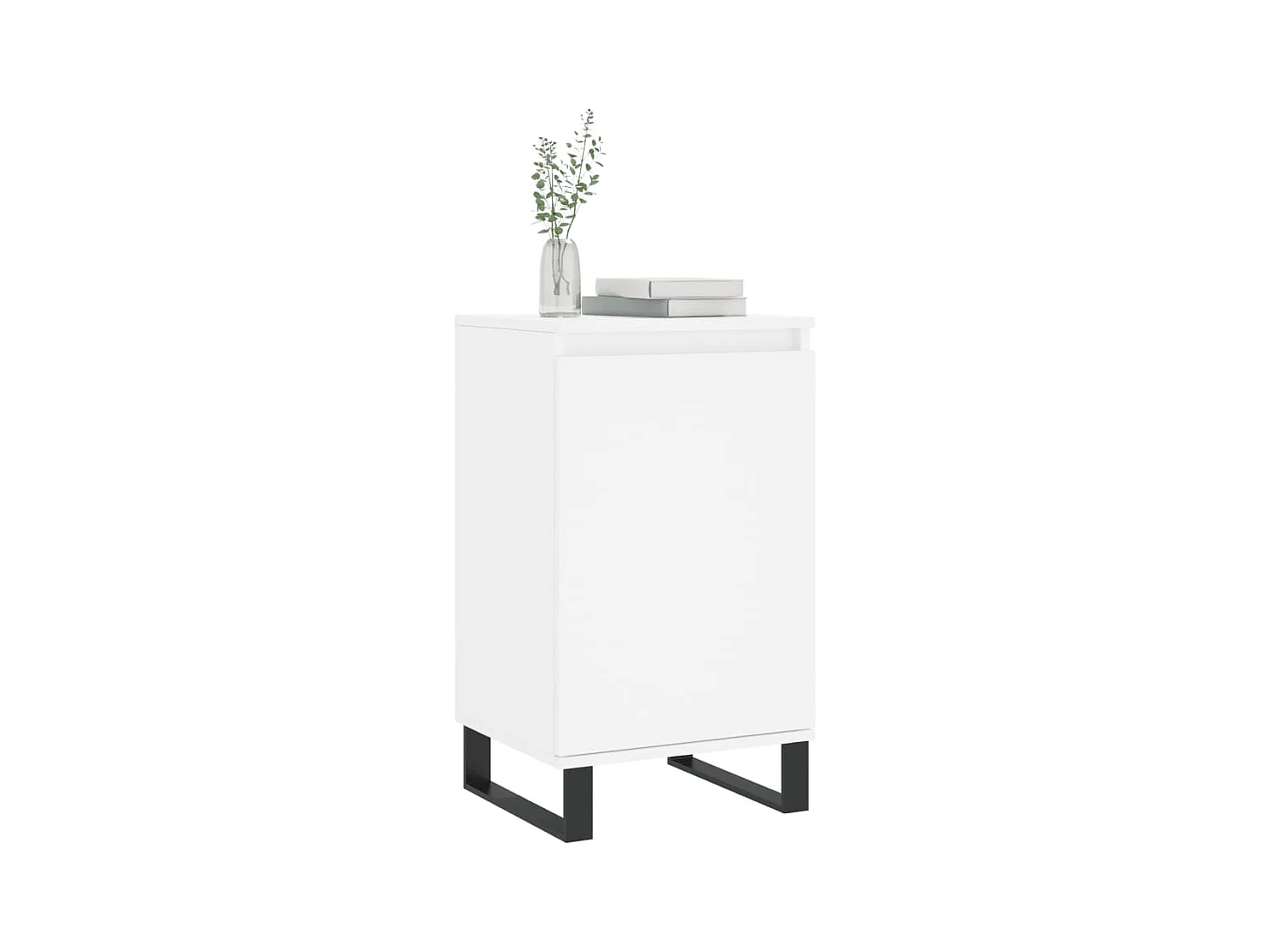 Credenza | Buffet | Armadio Bianca 40x35x70 cm in Legno Multistrato