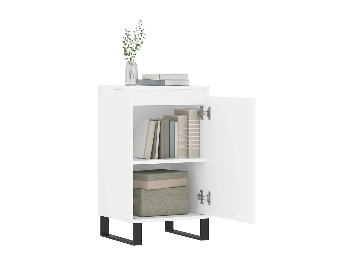 Buffet | Bahut | Meuble de rangement blanc 40x35x70 cm bois d’ingénierie