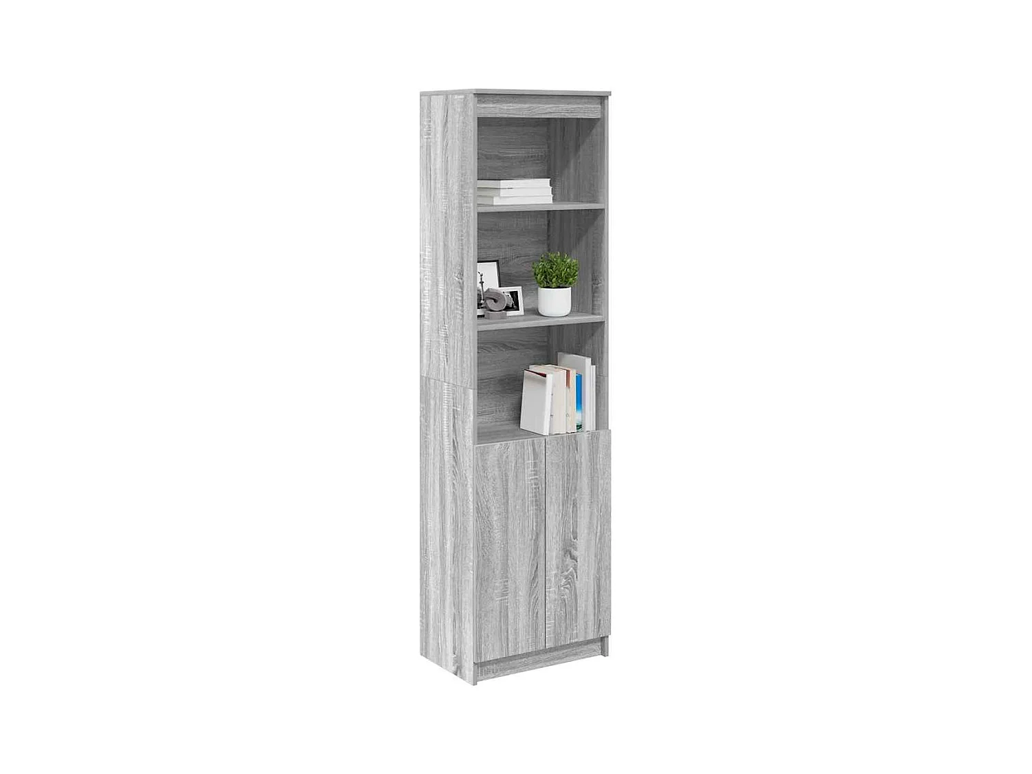Buffet | Bahut | Meuble de rangement haut sonoma gris 50x35x180 cm bois d'ingénierie