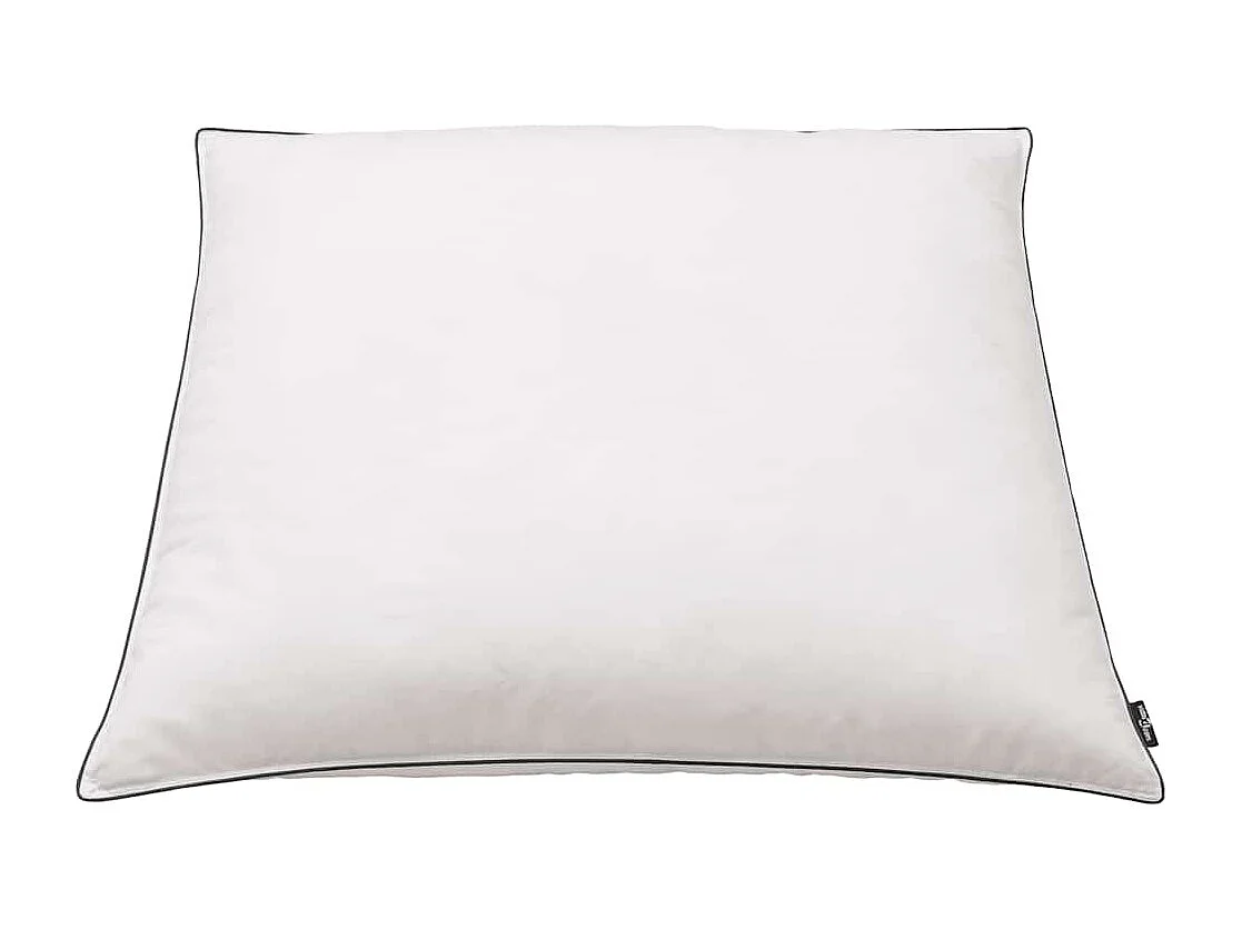 Pack de 2 almohadas de plumón consistencia fuerte blanco 80x80 cm