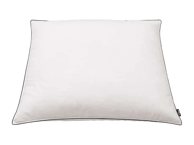 Pack de 2 almohadas de plumón consistencia fuerte blanco 80x80 cm