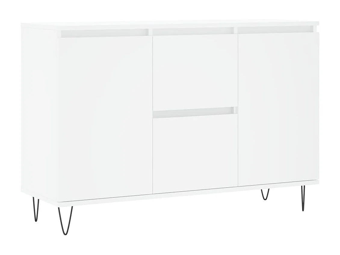 Buffet | Bahut | Meuble de rangement blanc 104x35x70 cm bois d'ingénierie