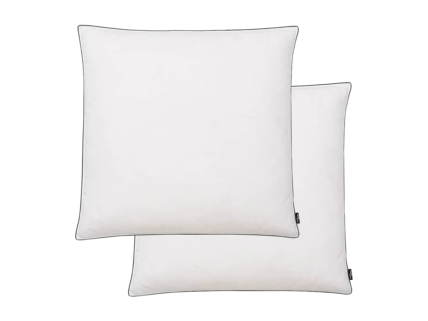 Pack de 2 almohadas de plumón consistencia ligera blanco 80x80 cm