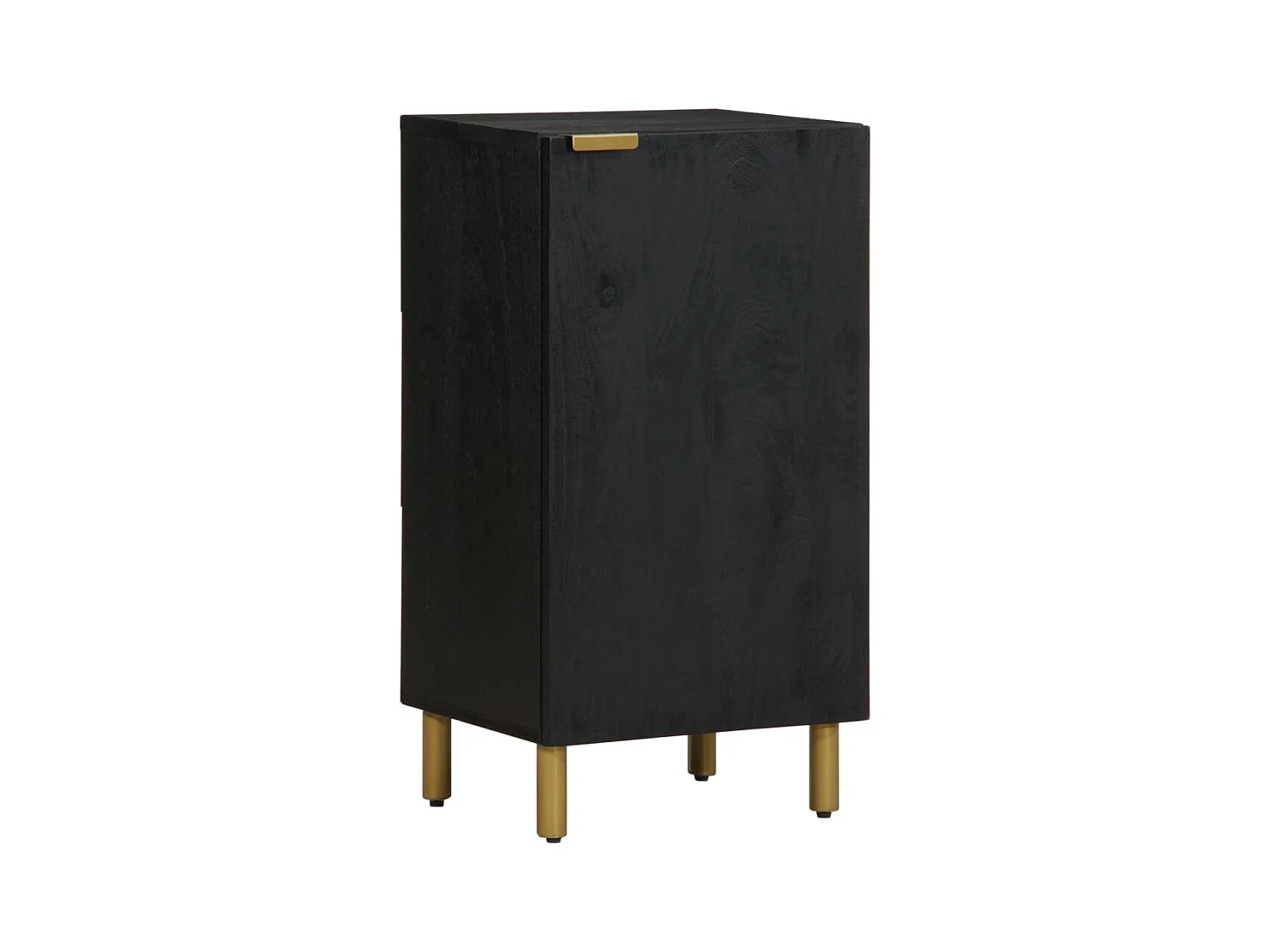 Credenza | Buffet | Armadio Nera 40x33x75 cm in Legno Multistrato