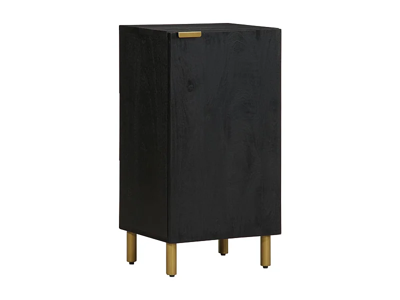 Buffet | Bahut | Meuble de rangement noir 40x33x75 cm bois d'ingénierie