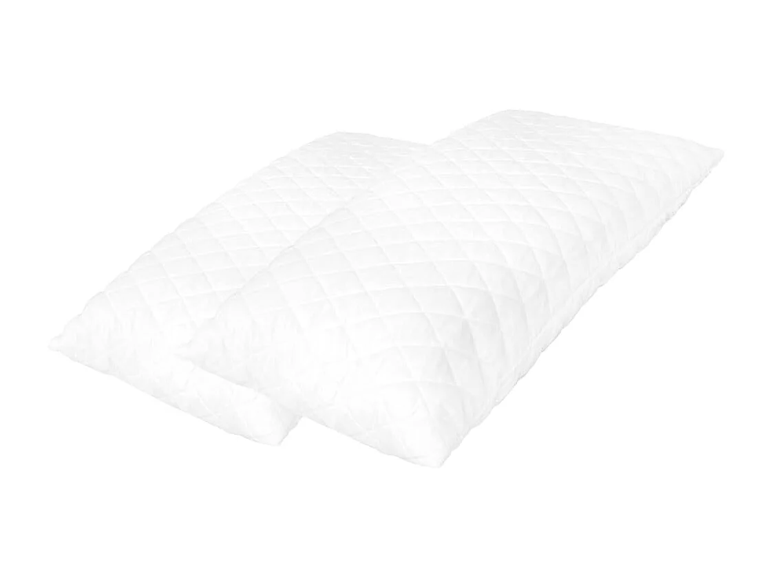 Pack de 2 almohadas Scala espuma viscoelástica blanco 14x80x40 cm