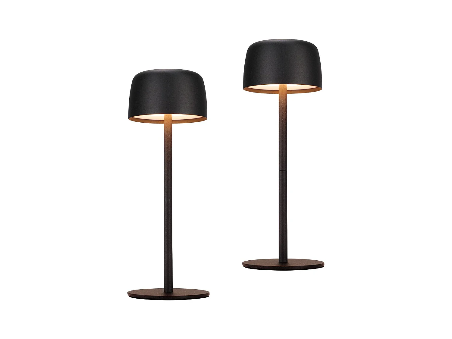 NETTLIFE 2-pack draadloze LED-tafellamp, traploos dimbare bedlamp met batterij