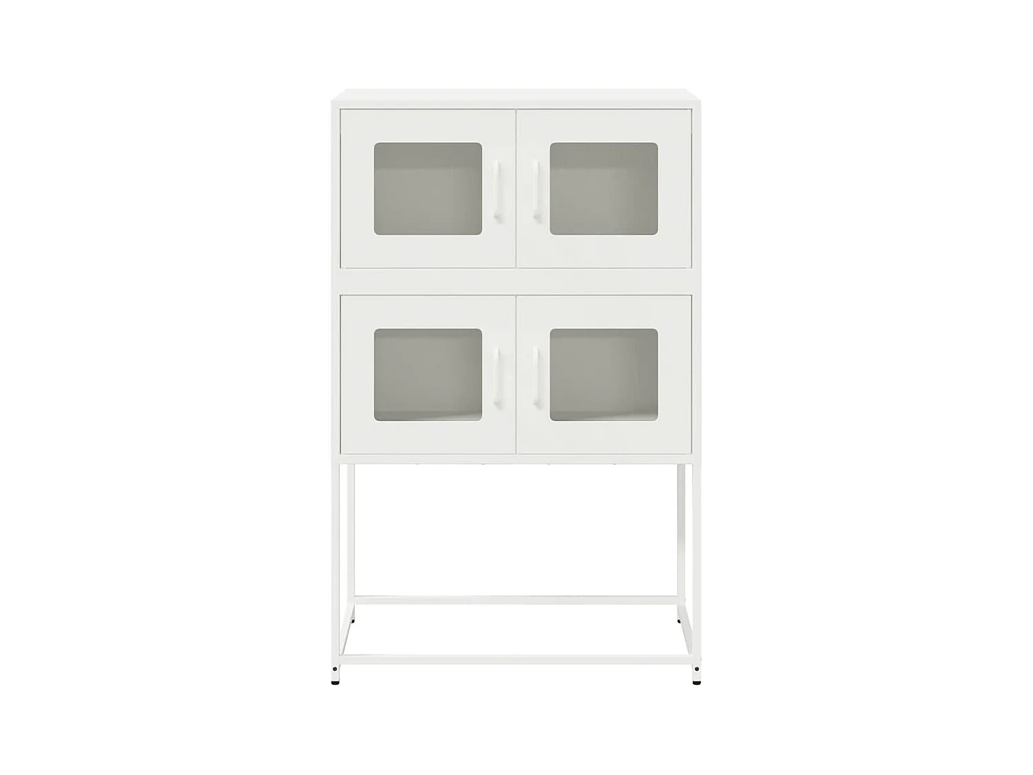 Credenza | Buffet | Armadio Bianca 68x39x107 cm in Acciaio