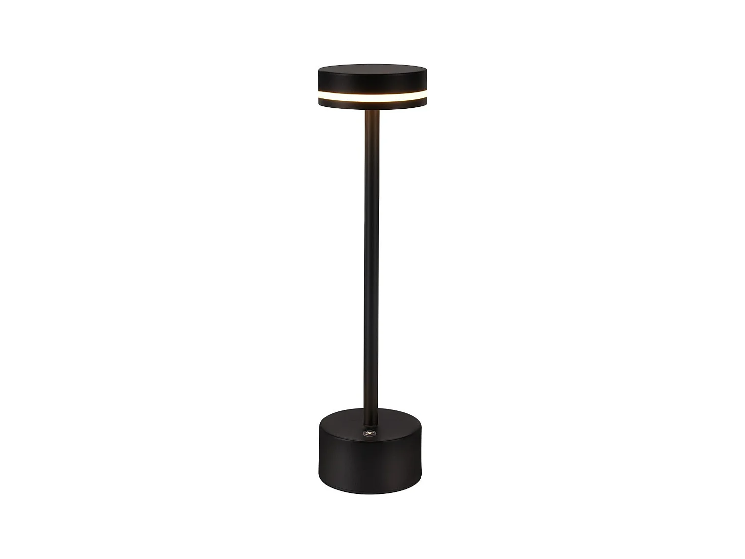 NETTLIFE Lampe de table led à piles, sans fil, à intensité variable, rechargeable par usb-c, tactile, dorée, pour chambre, bureau (noir, lot de 2)