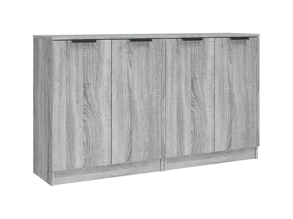 Credenze | Buffet | Armadi 2 pz Grigio Sonoma 60x30x70 cm in Legno Multistrato
