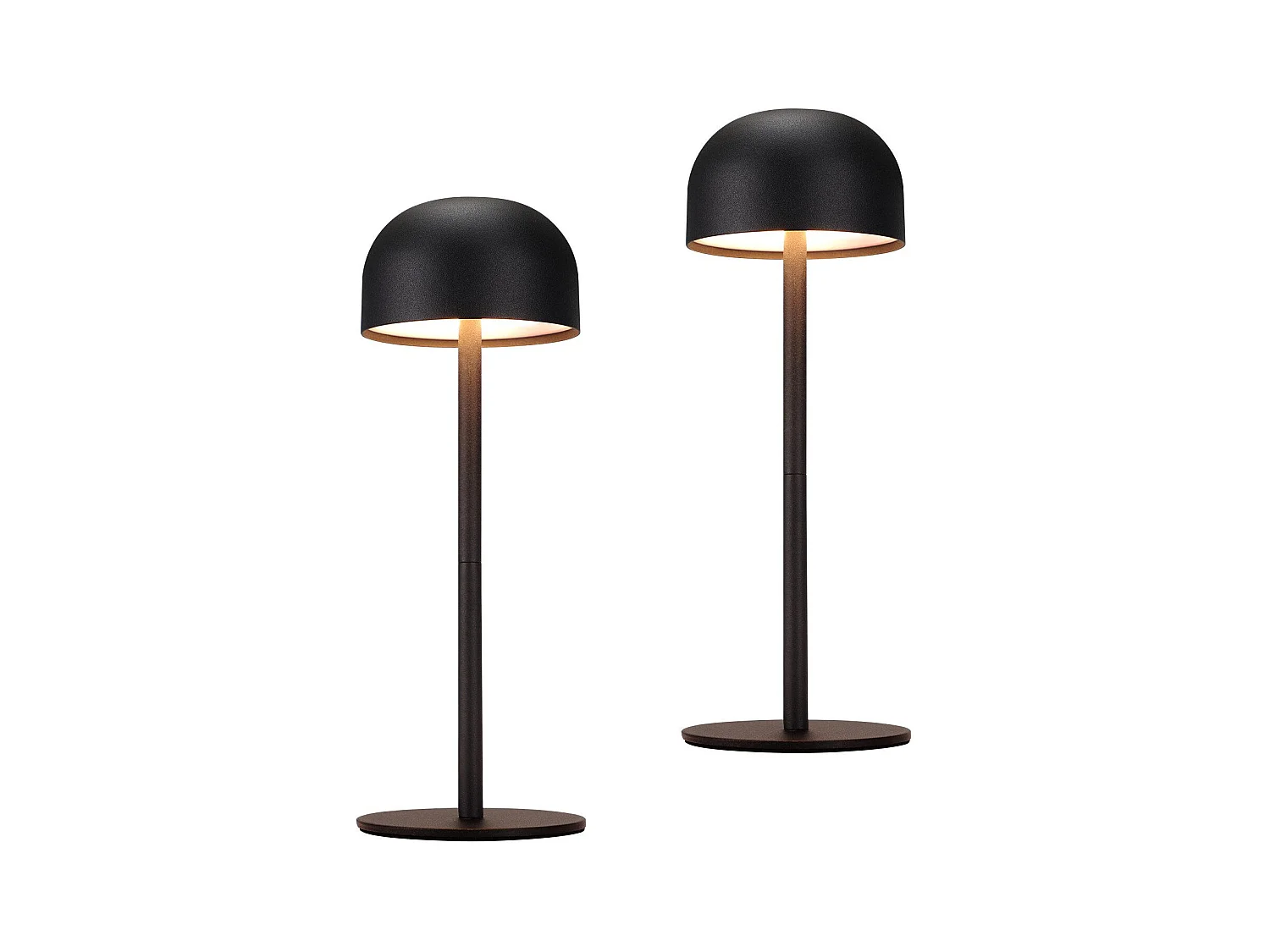 NETTLIFE Lot de 2 lampes de table LED sans fil : lampe de table tactile à intensité variable avec 3 températures de couleur et port USB