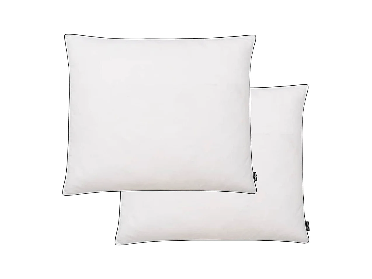 Conjunto de Almofadas 70x60 cm com Enchimento de Penugem e Penas - 2 Peças Brancas