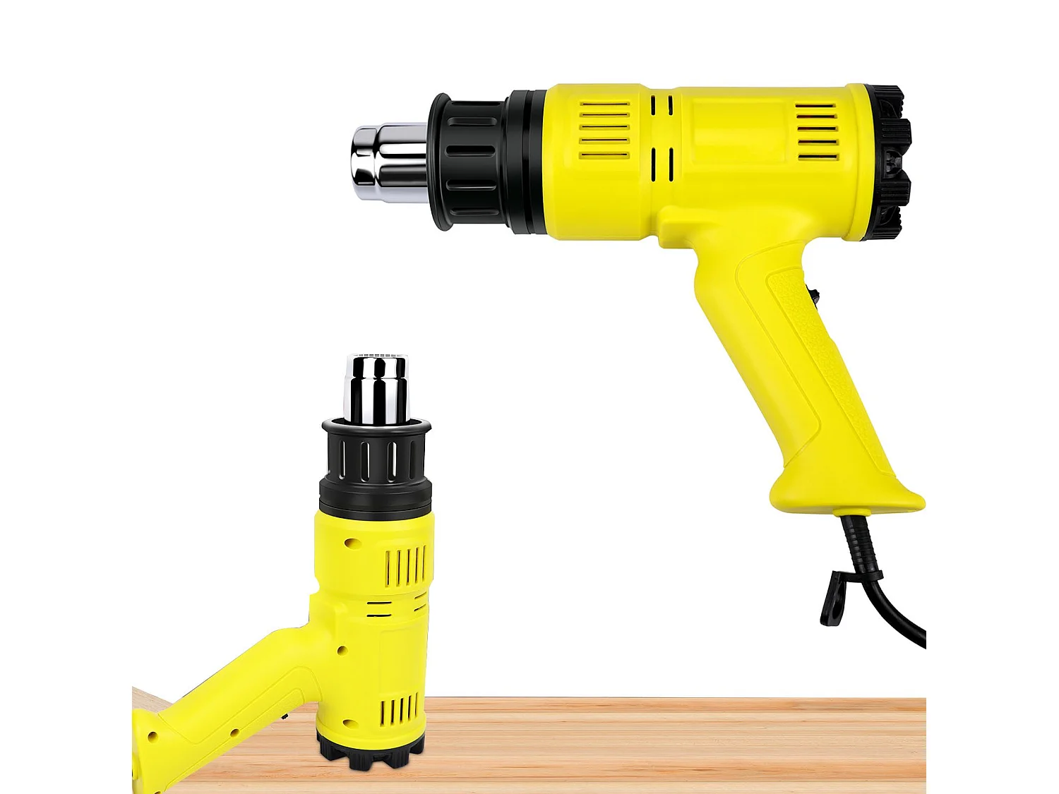 NETTLIFE Pistolet à air chaud Décapeur thermique 2000W Kit réglable 60℃- 600℃ 2000 en W, jusqu'à max. 600,00 °C