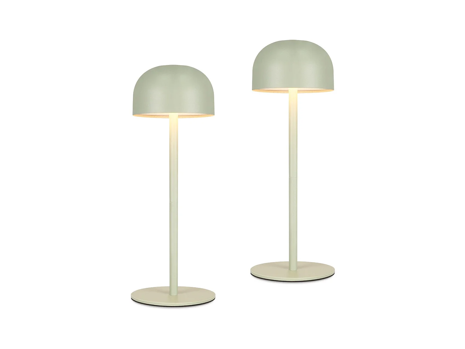 NETTLIFE Lampe de table LED sans fil, lot de 2 : Lampe de table tactile à intensité variable avec 3 températures de couleur